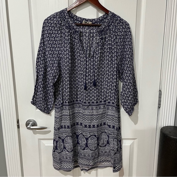 Roxy blue loose and flowy dress size large - Picture 2 of 10
